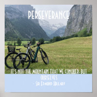 Perseverance Mountains and Cycling Motivational