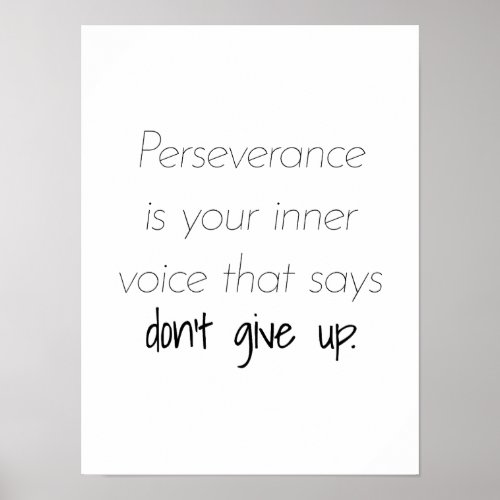 Perseverance Poster