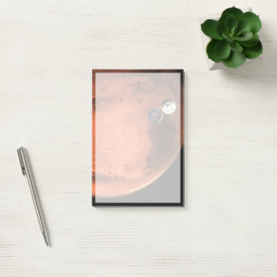 Perseverance Rover Casting Off Its Cruise Stage. Post-it Notes