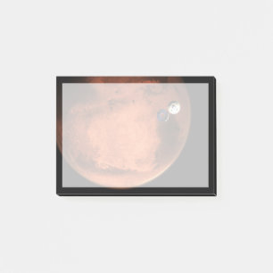 Perseverance Rover Casting Off Its Cruise Stage. Post-it Notes