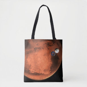 Perseverance Rover Casting Off Its Cruise Stage. Tote Bag