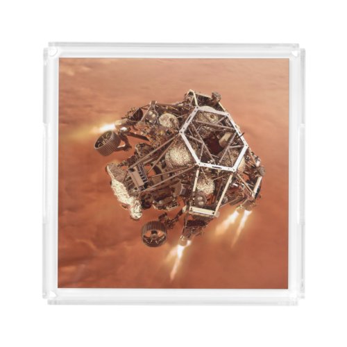 Perseverance Rover Firing Up Descent Stage Engines Acrylic Tray
