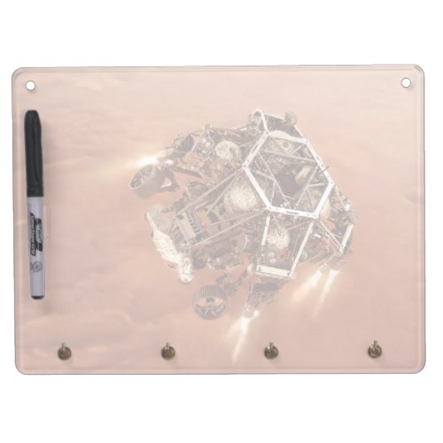 Perseverance Rover Firing Up Descent Stage Engines Dry Erase Board With Keychain Holder