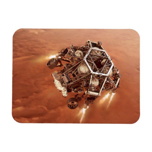 Perseverance Rover Firing Up Descent Stage Engines Magnet (Horizontal)