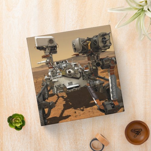 Perseverance Rover Operating On Surface Of Mars 3 Ring Binder