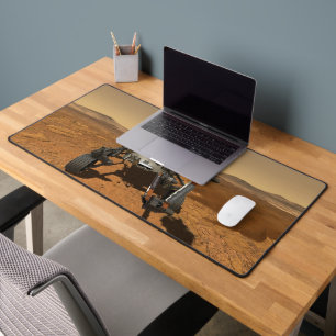 Perseverance Rover Operating On Surface Of Mars. Desk Mat