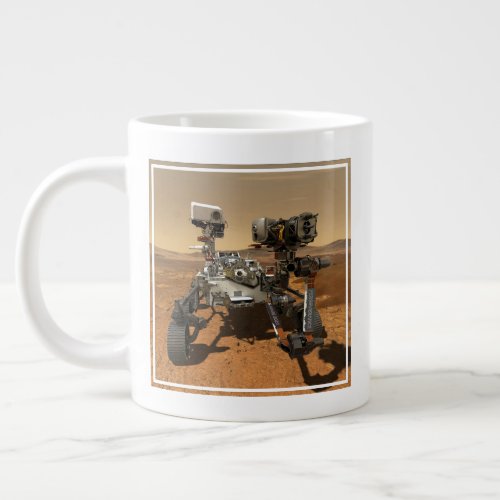 Perseverance Rover Operating On Surface Of Mars Giant Coffee Mug