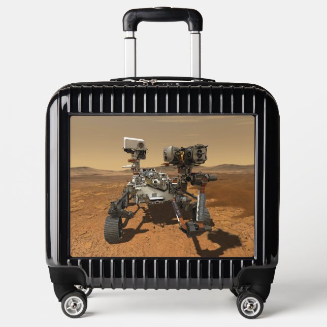 Perseverance Rover Operating On Surface Of Mars. Luggage (Front)