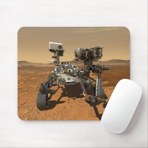 Perseverance Rover Operating On Surface Of Mars Mouse Pad