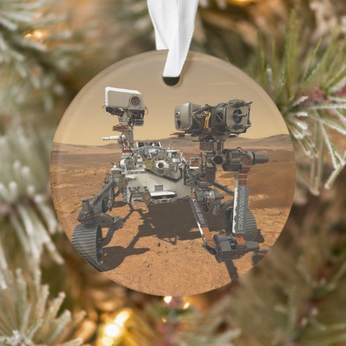 Perseverance Rover Operating On Surface Of Mars Ornament