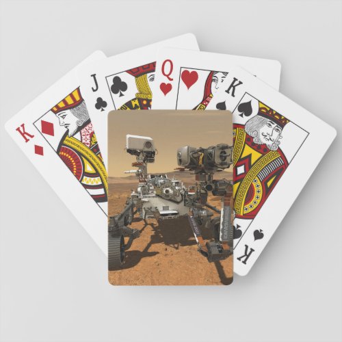 Perseverance Rover Operating On Surface Of Mars Playing Cards