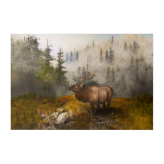 "Perseverance The Elk" 20" x 30" Acrylic Print