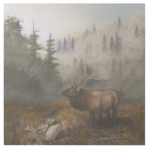 "Perseverance The Elk" 24" x 24" Gallery Wrap