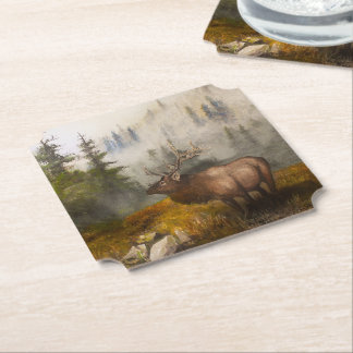 "Perseverance The Elk" Paper Coaster