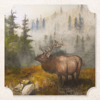 "Perseverance The Elk" Paper Coaster