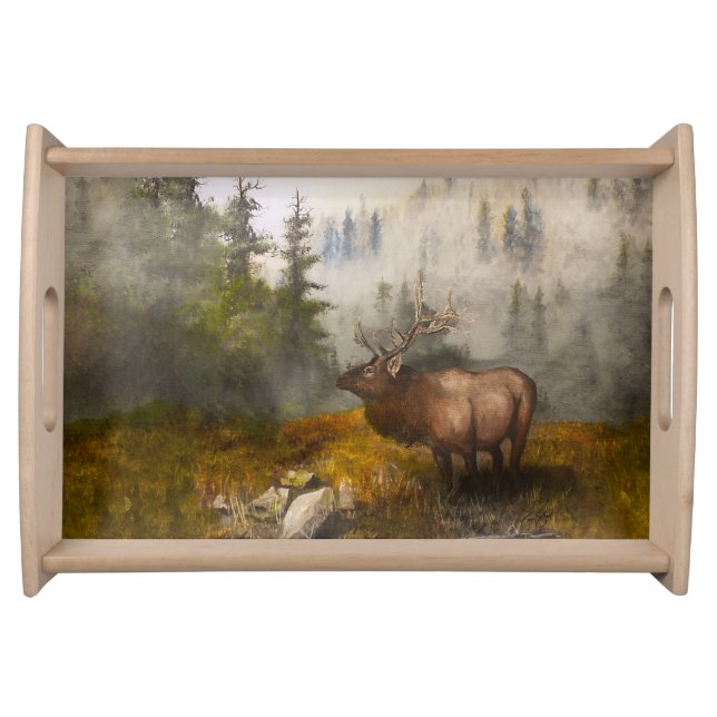 "Perseverance The Elk" Serving Tray (Front)