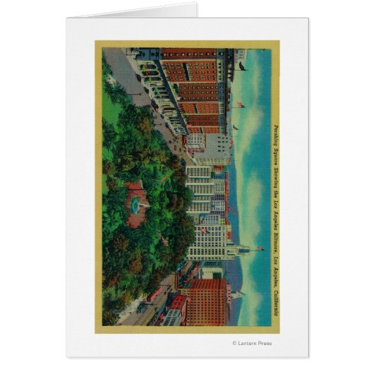 Pershing Square showing the Los Angeles Cards (Front)