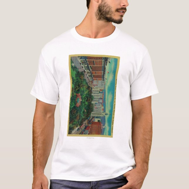 Pershing Square showing the Los Angeles T-Shirt (Front)