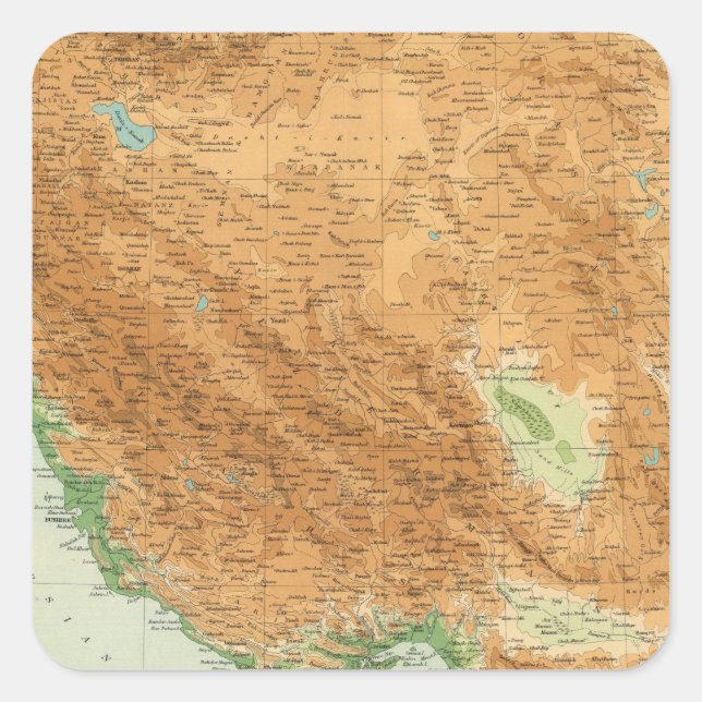 Persia 2 square sticker (Front)