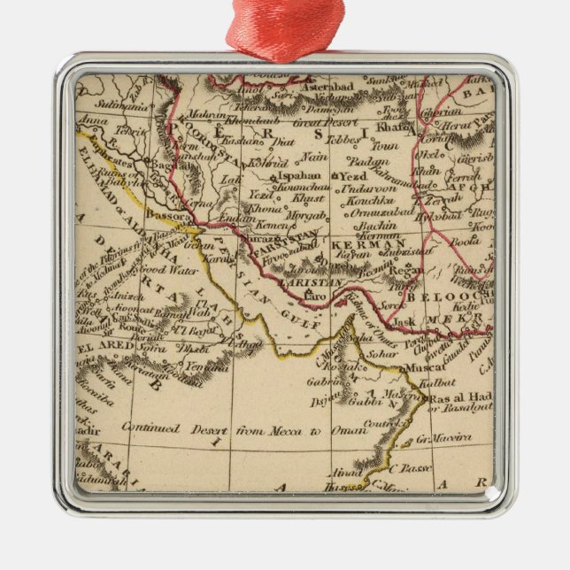 Persia, Arabia Metal Ornament (Front)