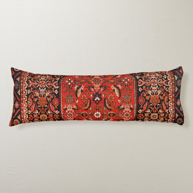 Persia Bijar Bright Red Yellow  Body Pillow (Front)
