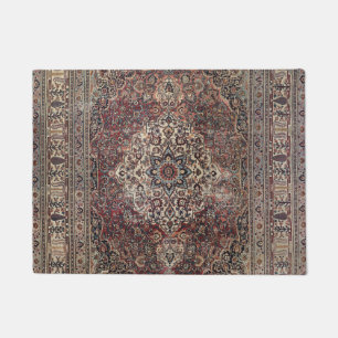 Persia Doroksh Dusty Dull Blue Grey Green  Doormat