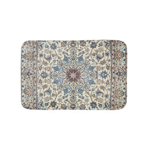 Persia Dusty Blue Gray Grey Accent Bath Mat