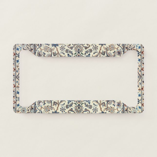 Persia Dusty Blue Gray Grey Accent  License Plate Frame (Front)