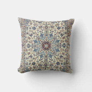 Persia Dusty Blue Gray Grey Accent Throw Pillow