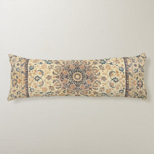 Persia Light Yellow Dusty Blue Body Pillow