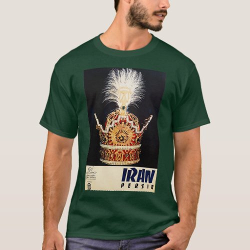 Persia Pahlavi Crown vintage travel poster T_Shirt