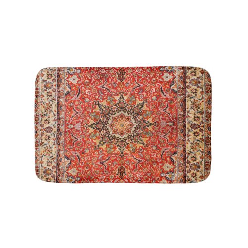 Persia Qum Red Tan Blush  Bath Mat