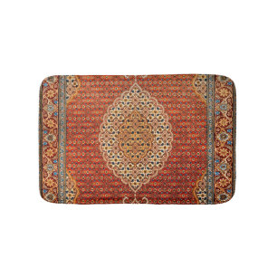 Persia Red Blue Orange Yellow Bath Mat
