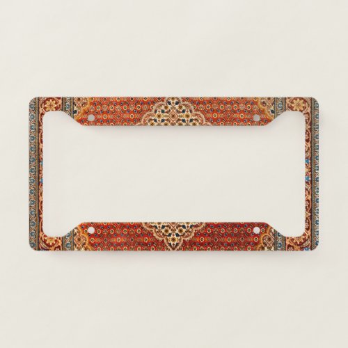 Persia Red Blue Orange Yellow  License Plate Frame