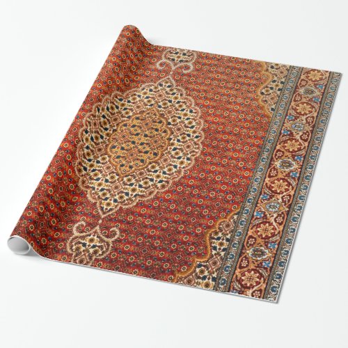 Persia Red Blue Orange Yellow  Wrapping Paper