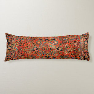 Persia Sarouk Red Yellow Leaf  Body Pillow