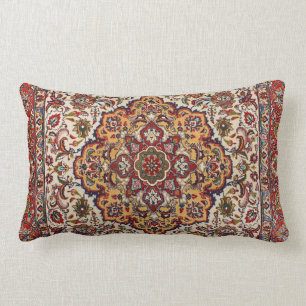 Persia Tabriz Red Mustard Yelllow Throw Pillow