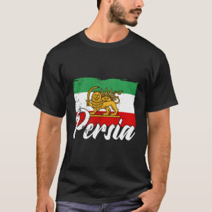 Persian Ancient Flags Iran Asia Farsi Iranian Art  T-Shirt