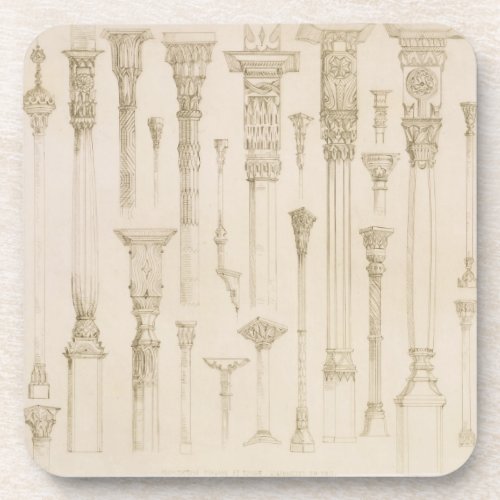 Persian and Turkish wooden column designs from A Drink Coaster