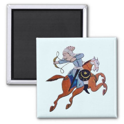 Persian archer on horseback magnet