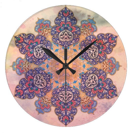 Persian Art Large Clock | Zazzle.com