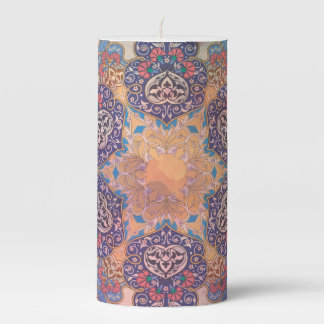 Persian Art Pillar Candle