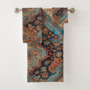 Persian Beautiful Old Pattern Trendy Collection Bath Towel Set