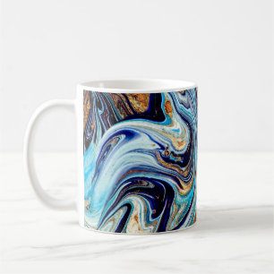 Persian Blue Agate: Oriental Luxurious Texture Coffee Mug