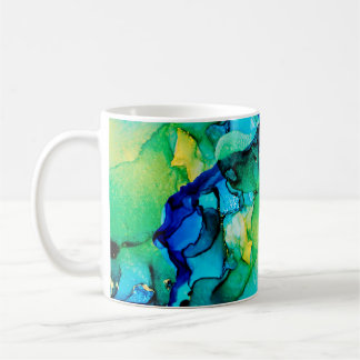 PERSIAN BLUE, chartreuse green. Very beautiful art Coffee Mug
