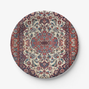 Persian Blue Creme  Paper Plates