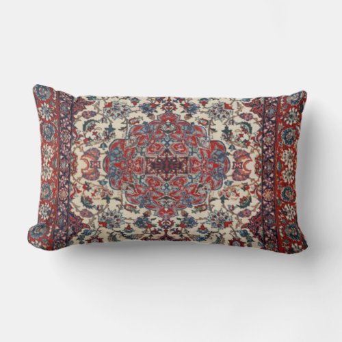 Persian Blue Creme Throw Pillow