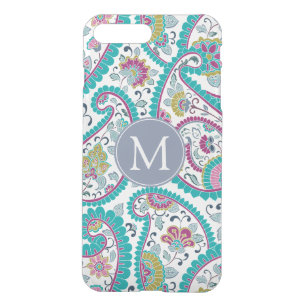 Persian Boteh Paisley Pattern Monogram iPhone Case