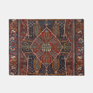 Persian Burnt Orange Rust Red Doormat