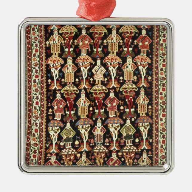 Persian carpet, 19th-20th century metal ornament (Front)